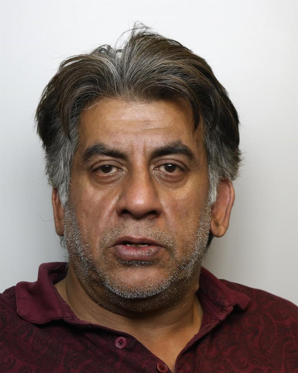 On Wednesday, Asgar Sheikh’s father, Khalid Sheikh (pictured), 55, was jailed for seven years and nine months (West Yorkshire Police)