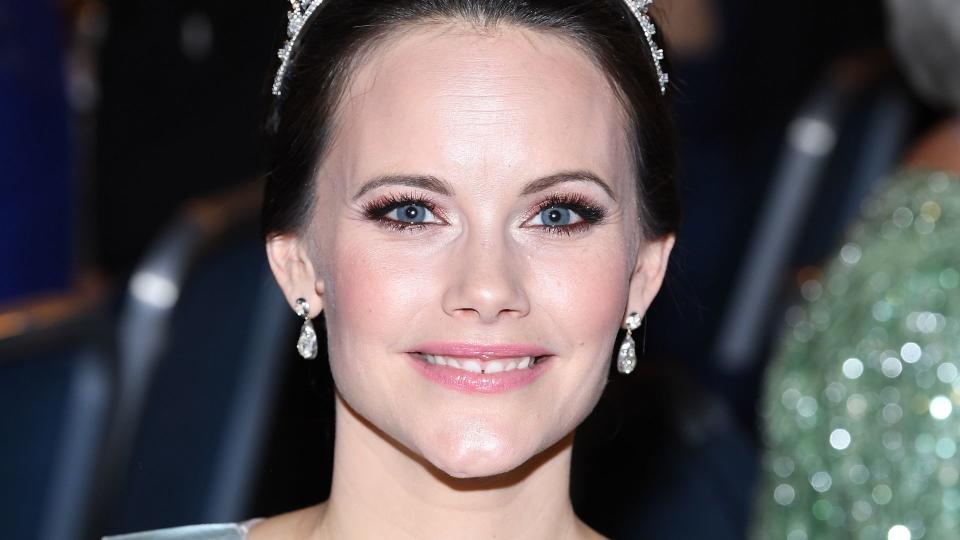 Princess Sofia wearing pearl tiara at Nobel Prize Banquet