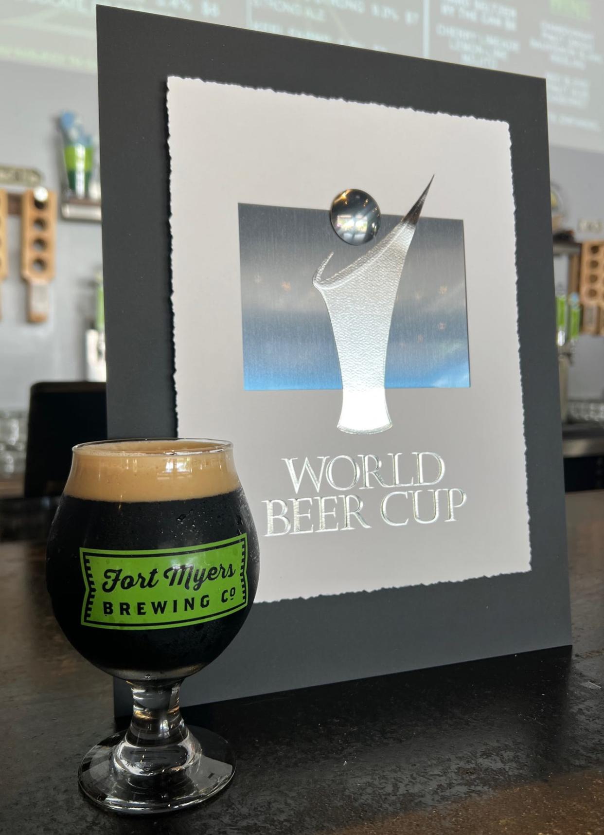 Fort Myers Brewing Company's Chocolate Stout won silver in 2023 in the World Beer Cup.