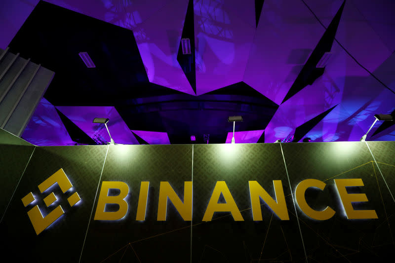 The logo of Binance is seen on their exhibition stand at the Delta Summit, Malta’s official Blockchain and Digital Innovation event promoting cryptocurrency, in St Julian’s, Malta in October 2018. (Photo: Reuters/Darrin Zammit Lupi)