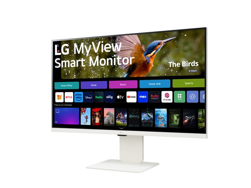 LG MyView 31.5” 4K IPS高畫質智慧顯示器，支援無線功能，減少連接線纏繞的雜亂感。（圖／品牌業者提供）