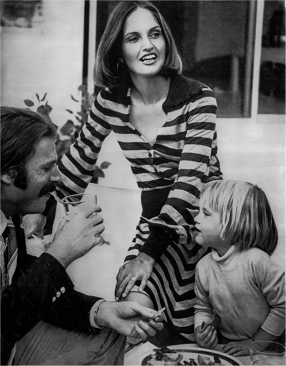 Linda Frankel with her husband Dr. David Frankel and son Davey in the ’70s. Linda and David Frankel were prominent arts patrons in Miami.