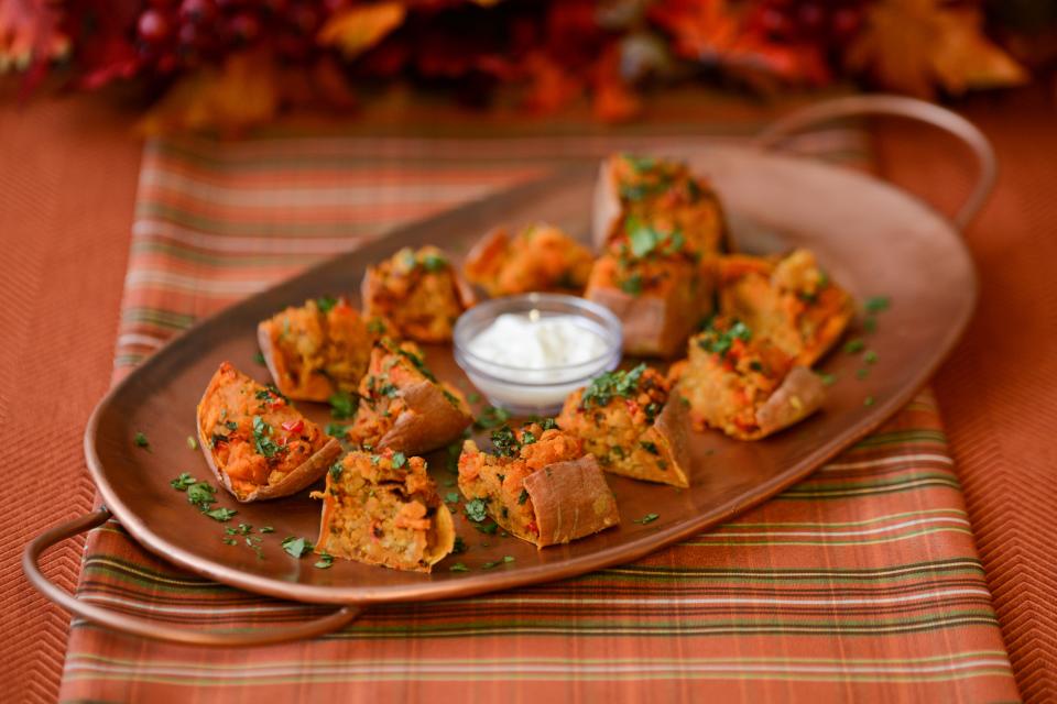 Sweet and Spicy Potato Bites.