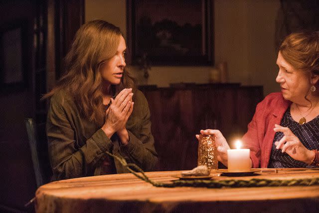 Reid Chavis/Palmstar Media/Kobal/Shutterstock Toni Collette and Ann Dowd in 'Hereditary,' 2018