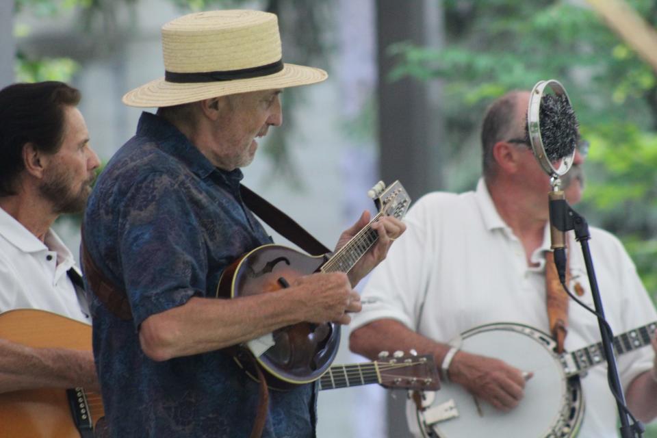 The Bridge County Bluegrass Band performed Wednesday at the Rutherford B. Hayes Library & Museums 2022 Verandah Concert Series.