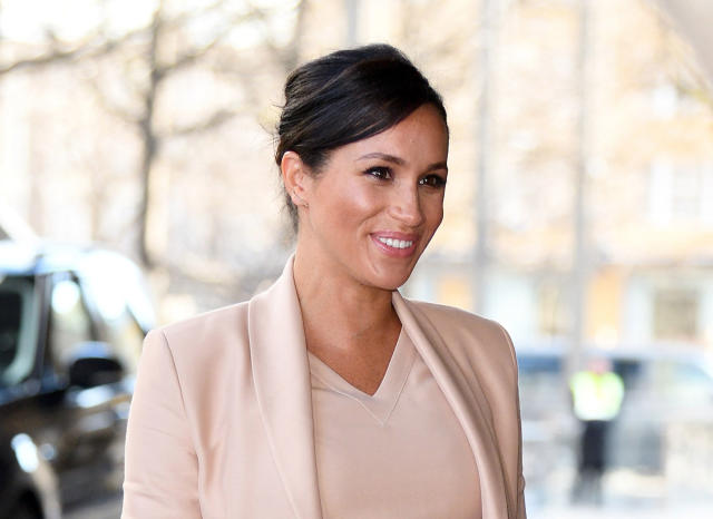 Meghan Markle Gets Blush-y as She Visits The National Theatre in Brandon  Maxwell - Tom + Lorenzo