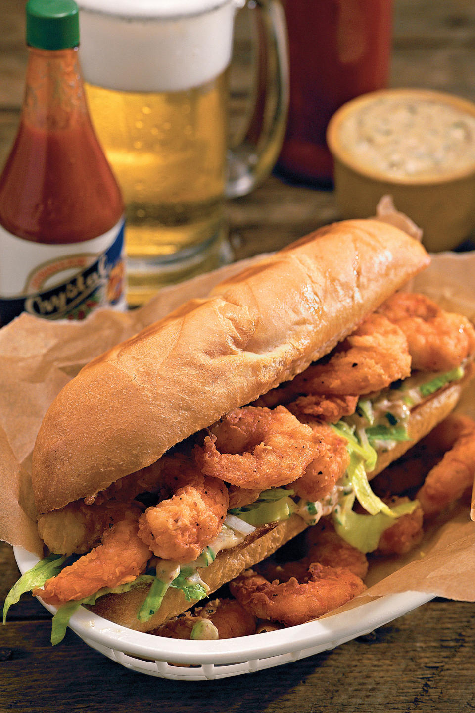 Zesty Shrimp Po'boys