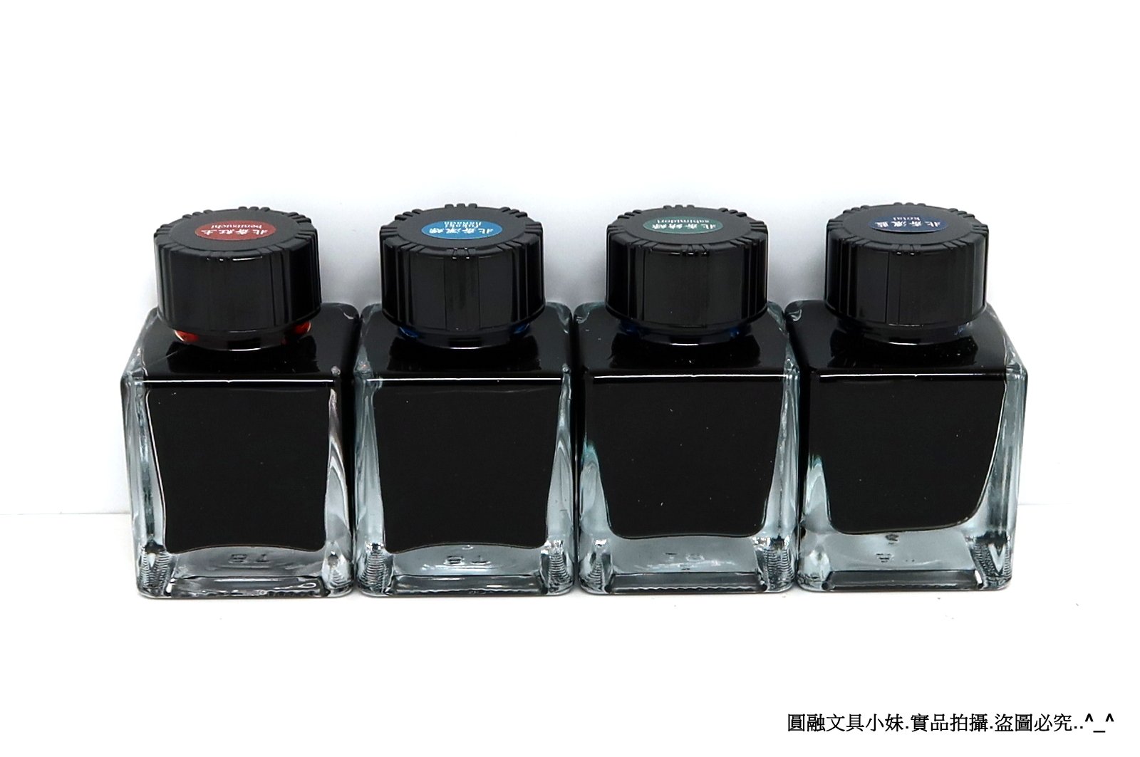 圓融文具小妹】日本TACCIA 浮世繪葛飾北斎四瓶組鋼筆墨水40ml 紅土濃藍 