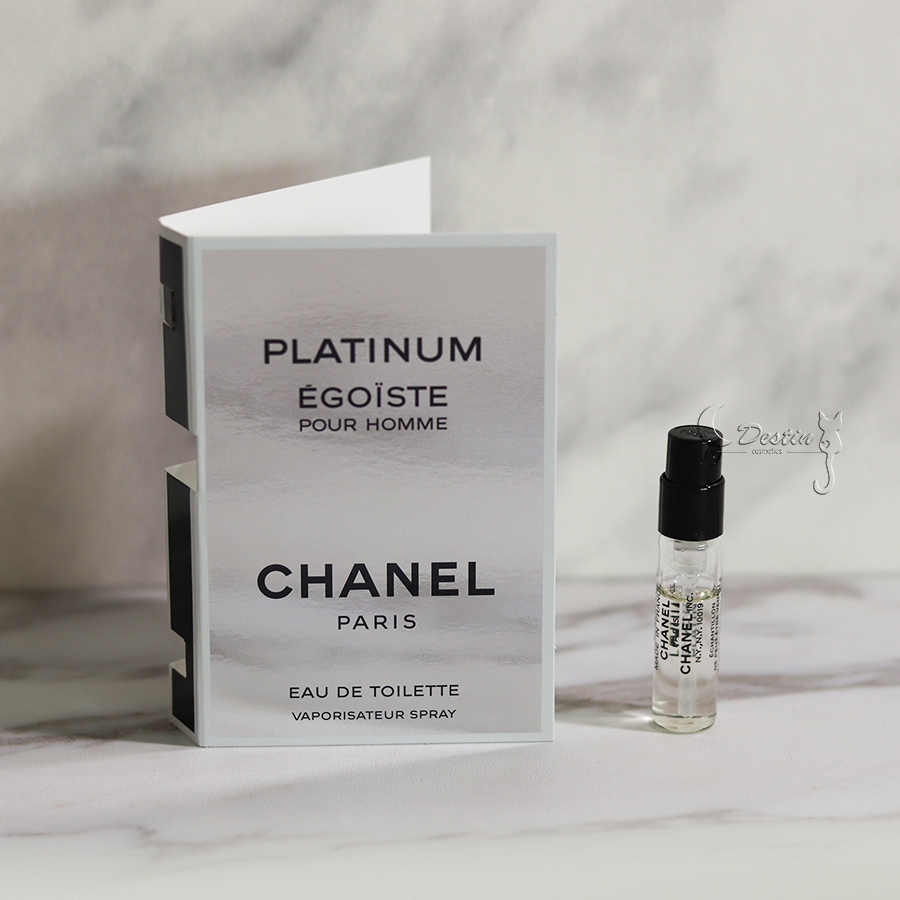 CHANEL 香奈兒自我白金Platinum Egoiste 男性淡香水1.5ml 可噴式試管