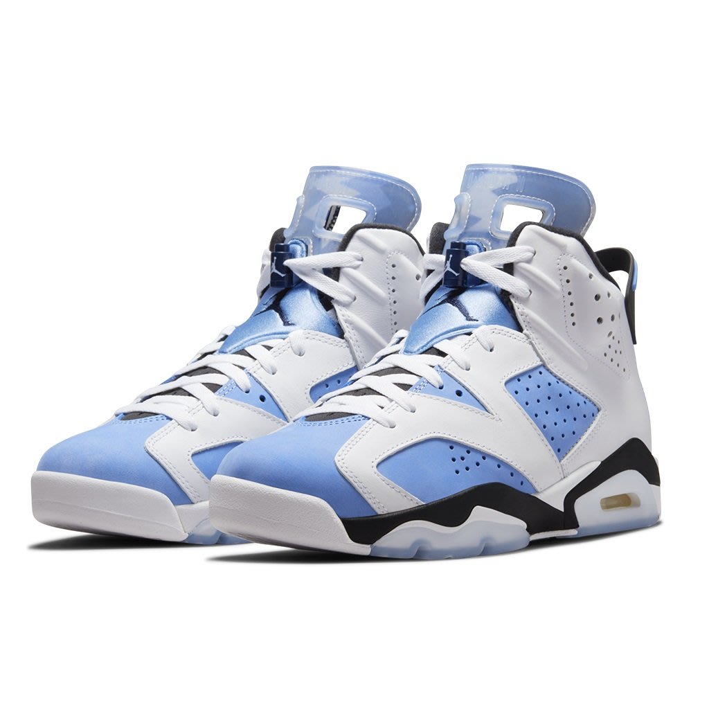 預購商品】NIKE AIR JORDAN 6 RETRO UNC 白北卡藍【CT8529-410