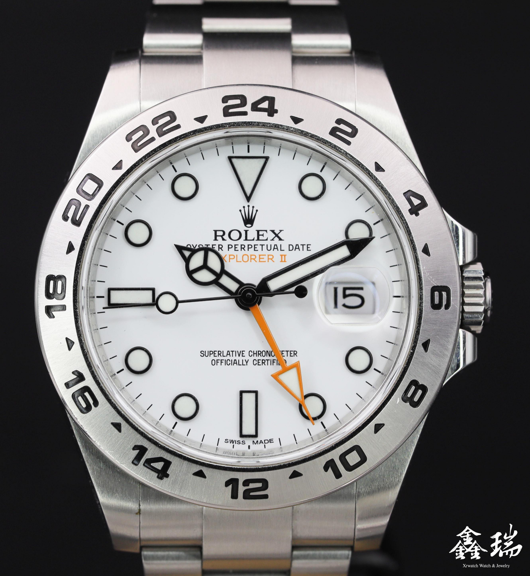 【鑫瑞鐘錶】Rolex 勞力士 Explorer II 216570 探險家二號 白面 42mm 兩地時間 盒單全