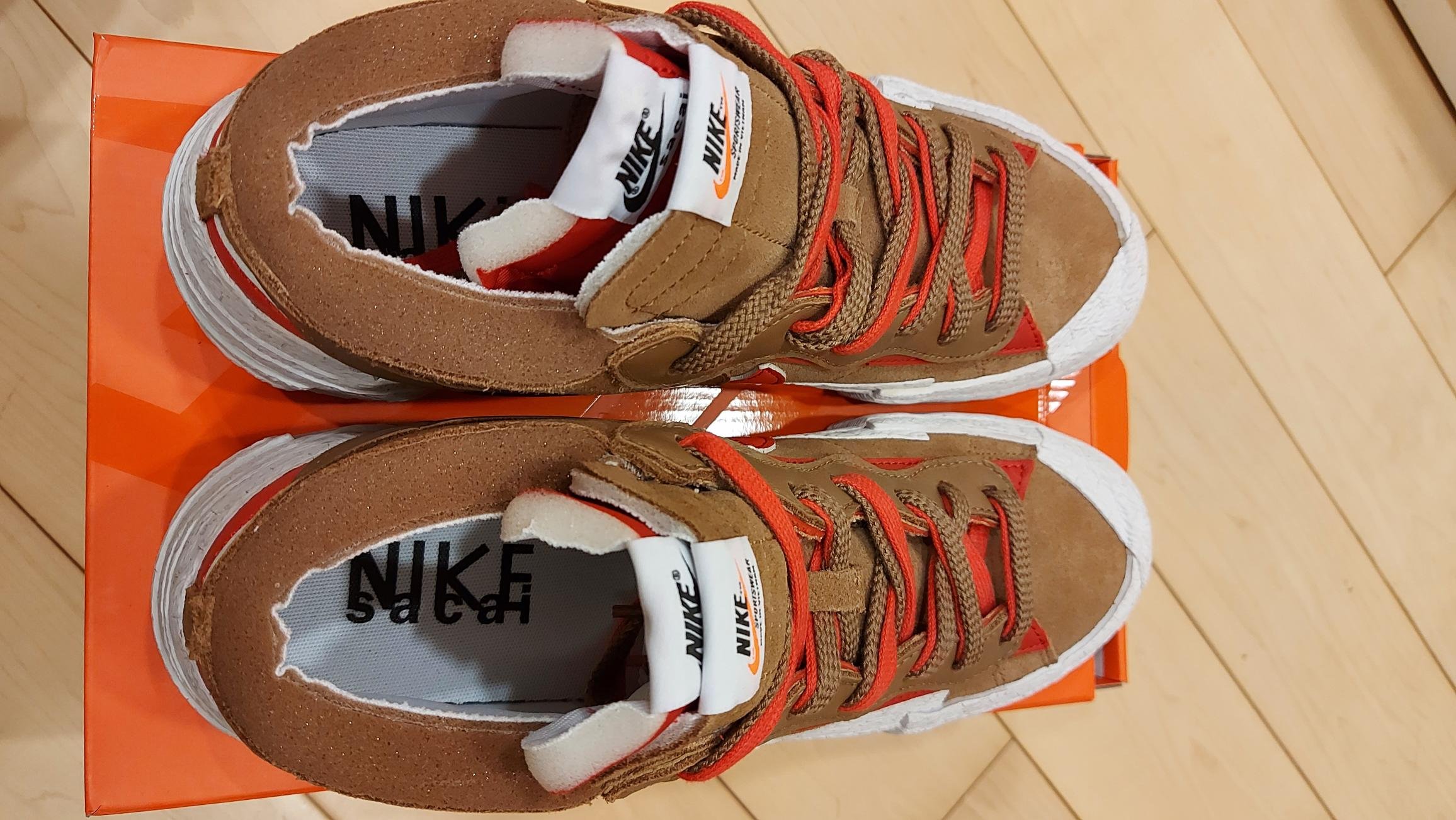 Sacai x Nike Blazer Low “British Tan” 棕紅色解構DD1877-200 us10.5