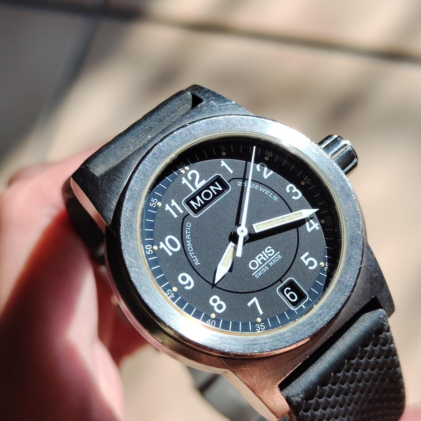ORIS 25JEWELS 自動巻式腕時計 - 腕時計(アナログ)