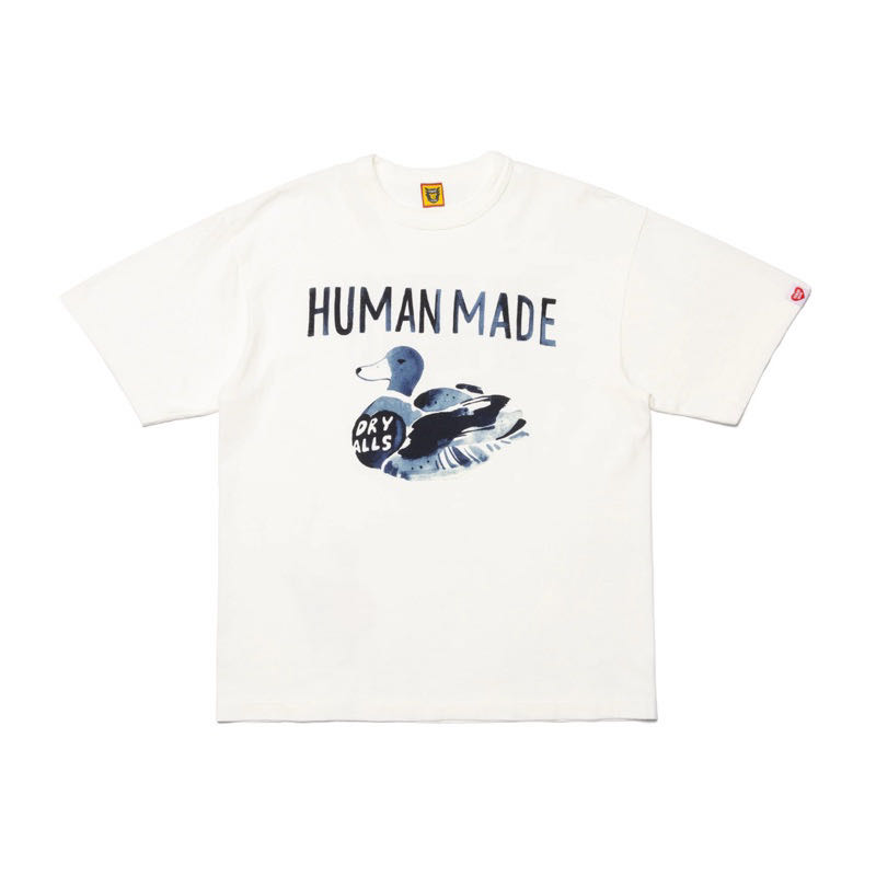 全新現貨HUMAN MADE 23SS GRAPHIC TEE 鴨子藍染漸層色背後字體人間製