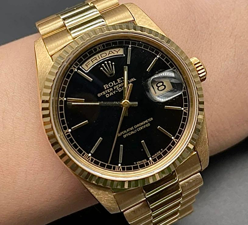 勞力士ROLEX Daydate 18238 黑面 淨錶 18348 18038 118238