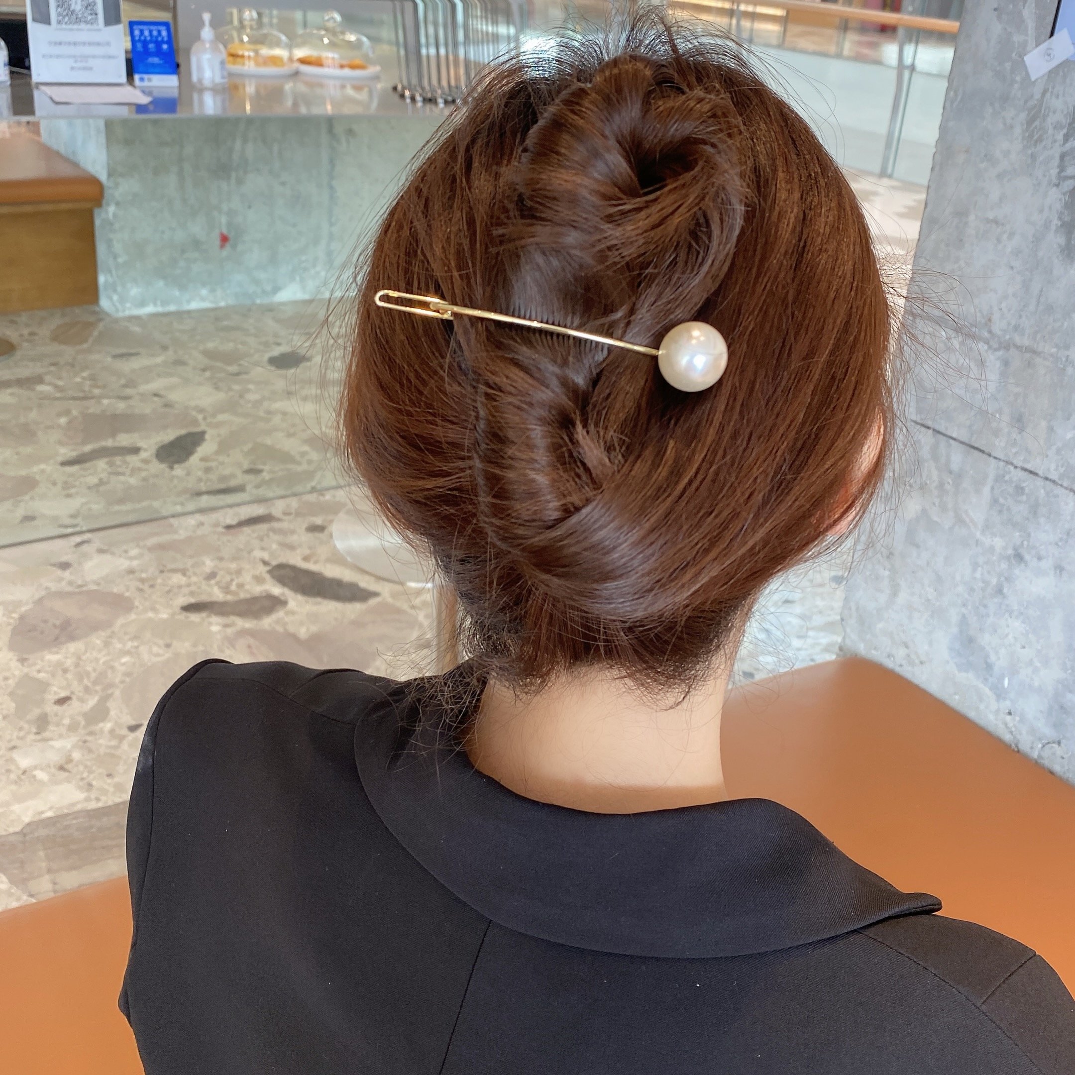 天使の羽 ヘアクリップ ホワイト ヘアピン 2個セット サイドクリップ