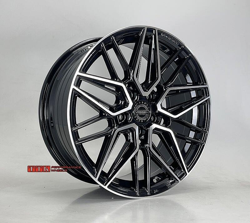 【小茵輪胎舘】類VOSSEN HF-7 17吋7.5J旋壓鋁圈樣式 4孔100 / 5孔108/112/114.3黑車面