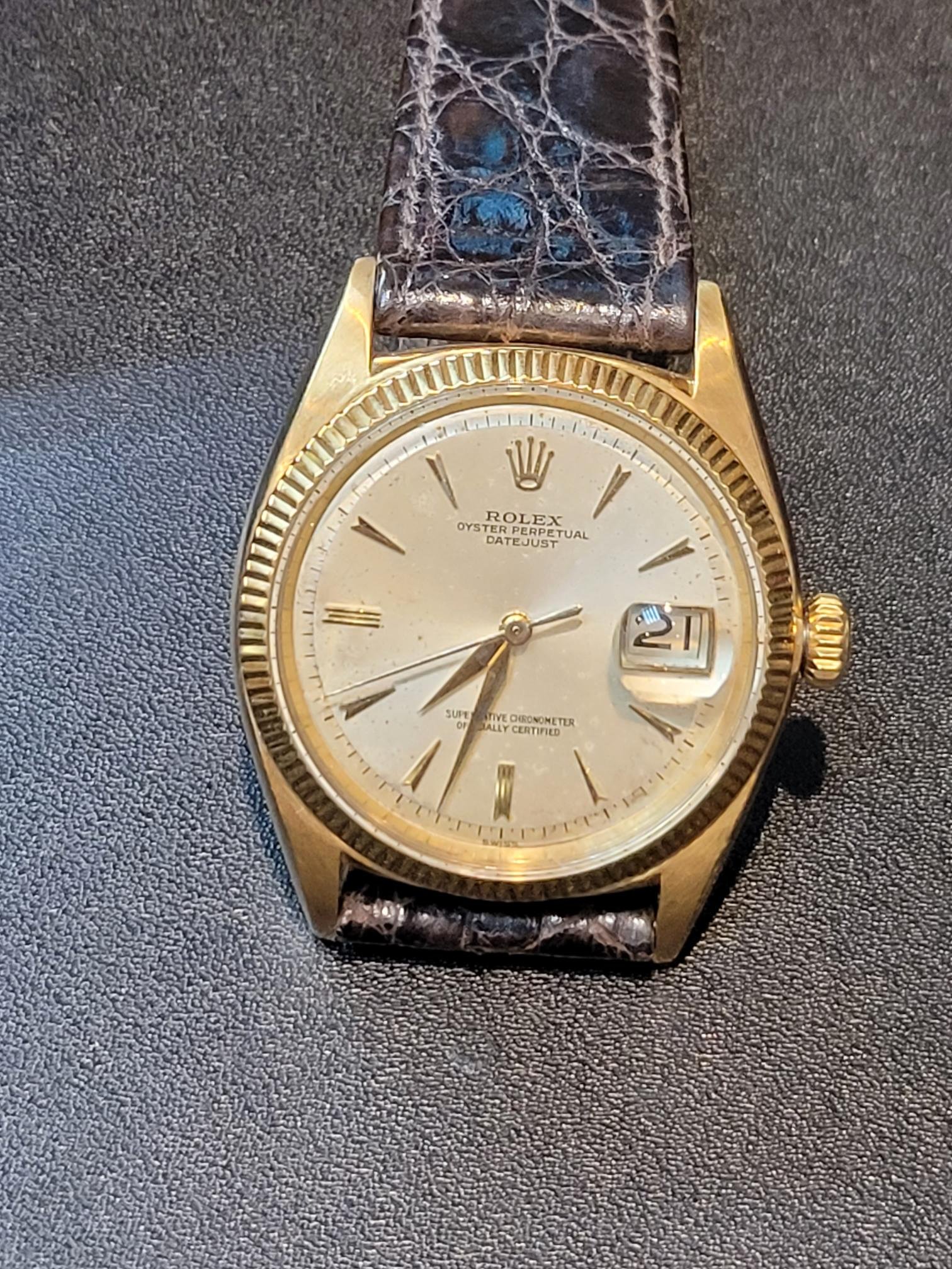 ROLEX 1601 18K 特殊面 特殊針