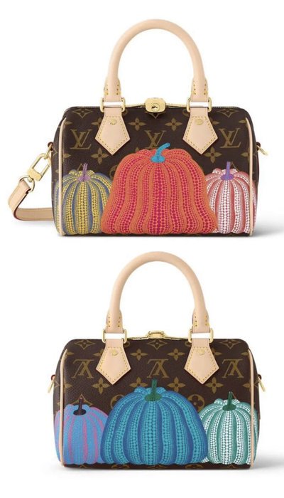 LV x YK M46469 草間彌生聯名款 Speedy Bondouliere 20 雙面南瓜包