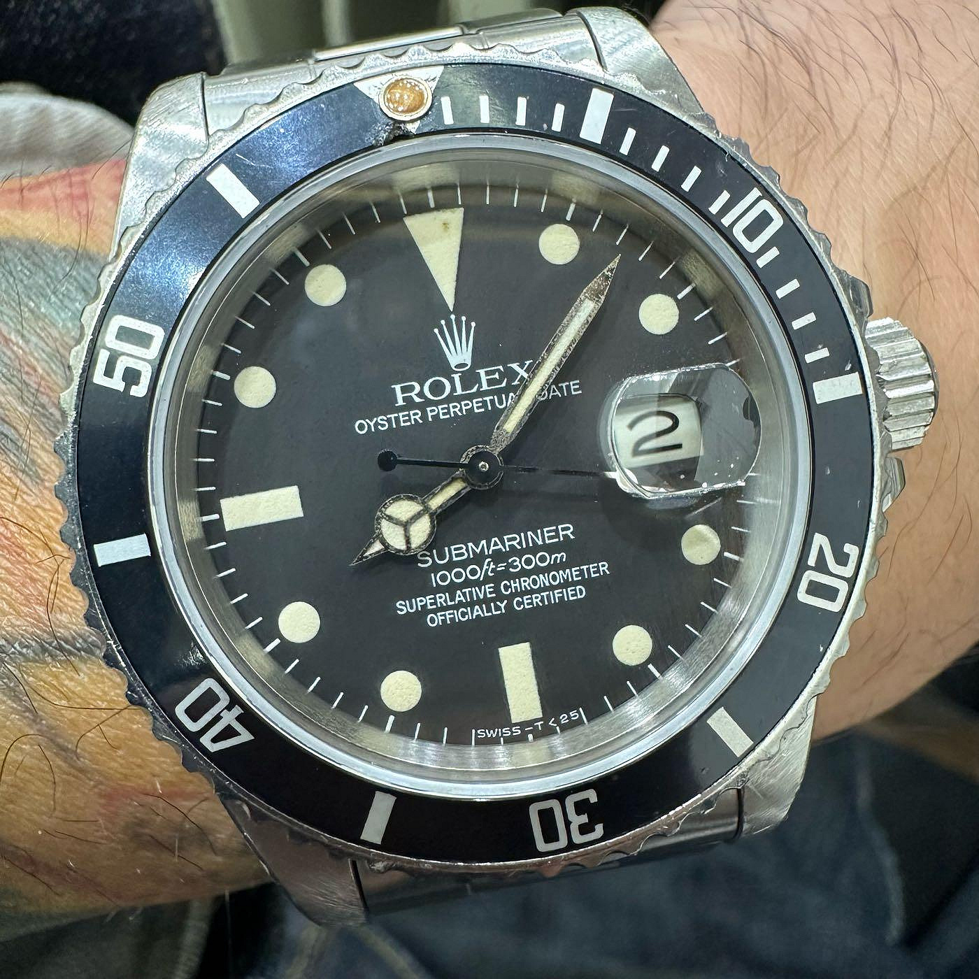 Rolex 16800 matte dial 膏藥面 黑水鬼 勞力士 16610 古董勞 1680