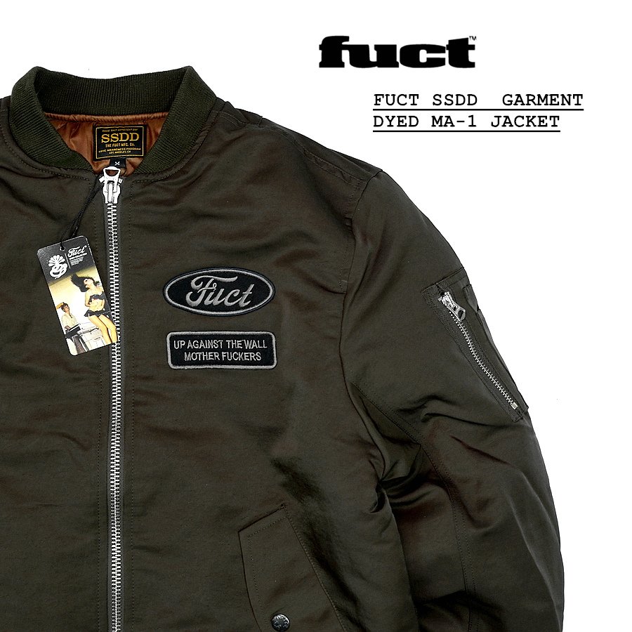 TO MAN】FUCT SSDD MAGARMENT DYED MA-1 JACKET鋪棉水染夾克外套