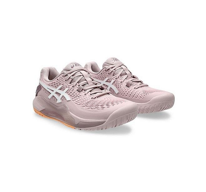 【曼森體育】ASICS 亞瑟士 女 網球鞋 GEL-RESOLUTION 9 寬楦  美網配色