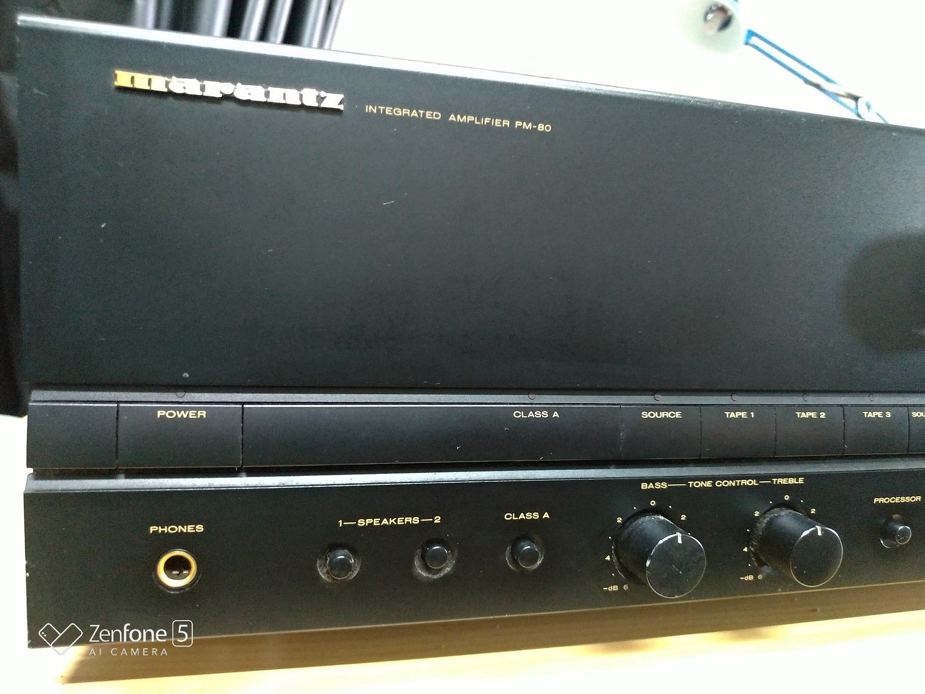 限時特惠@稀有可獨立A類輸出切換@日本馬蘭士marantz PM-80 四聲道綜合擴大機