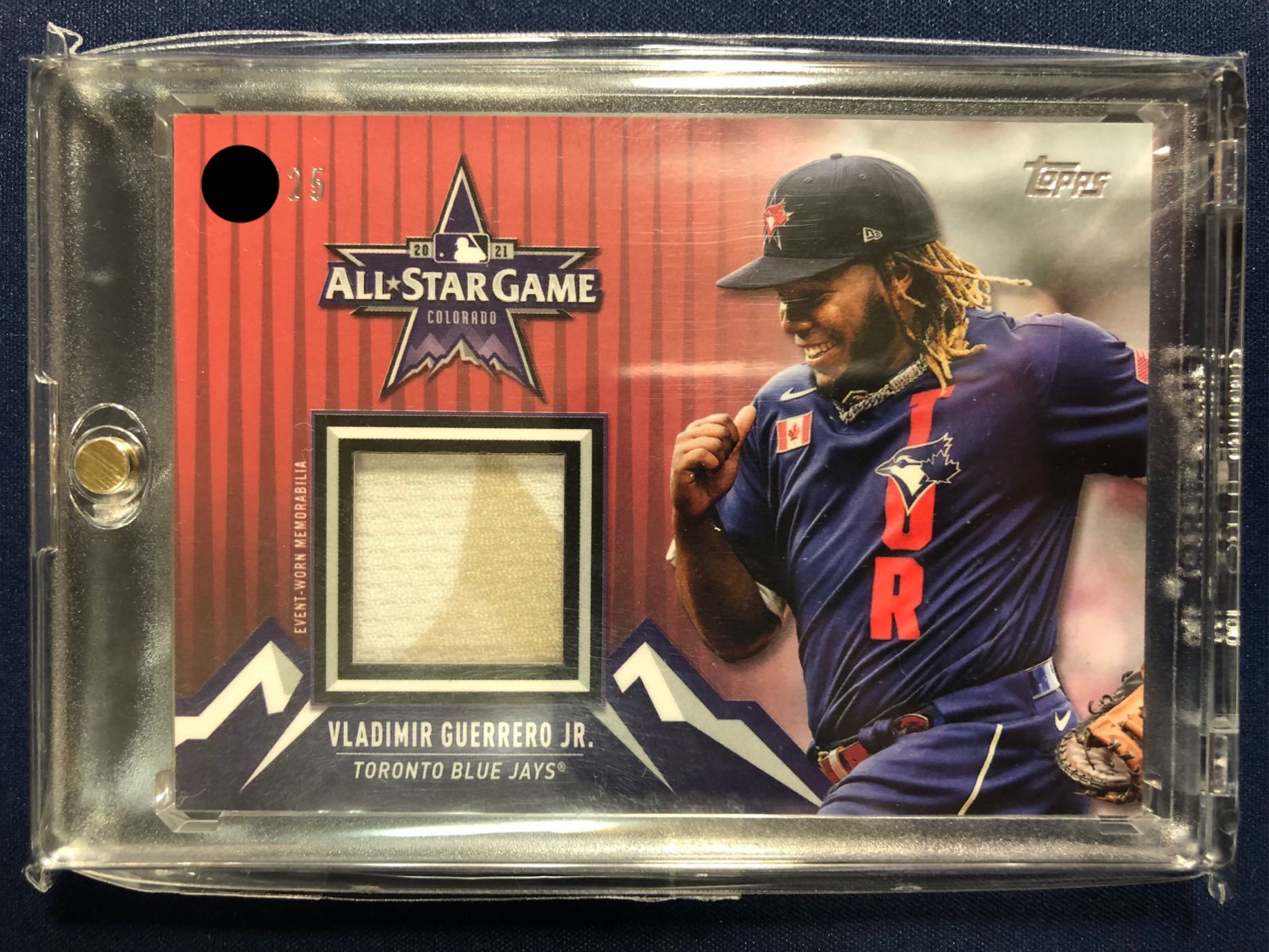 2021 Topps Update Vladimir Guerrero Jr. All-Star Stitches Jersey Card Blue  Jays