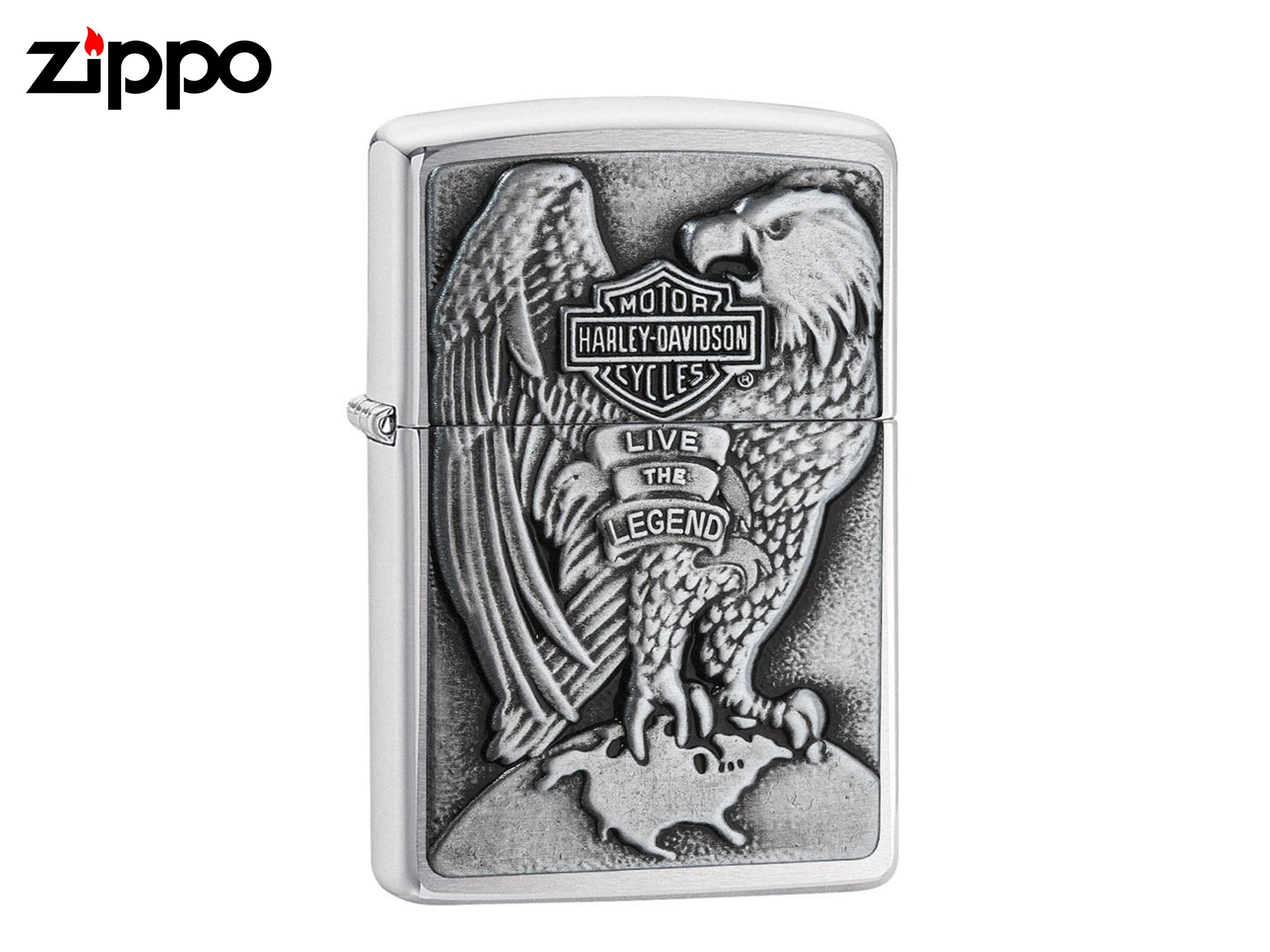 寧寧精品小舖 台中zippo打火機30年專賣店 Zippo 傲視地球之鷹哈雷機車重機款打火機煤油打火機 4290 1 Yahoo奇摩拍賣