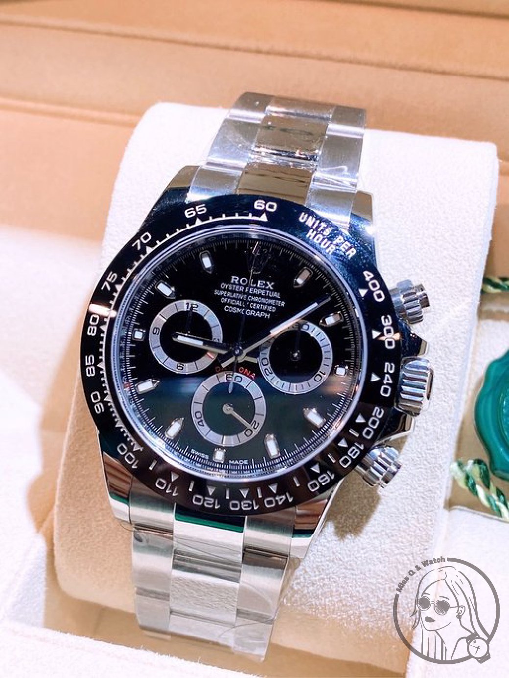 ️【Ｑ小姐的玩錶瘋】ROLEX DATONA黑熊貓 🐼迪通拿｜黑鋼迪 116500LN🔺全新品 【2023年】｜新式卡