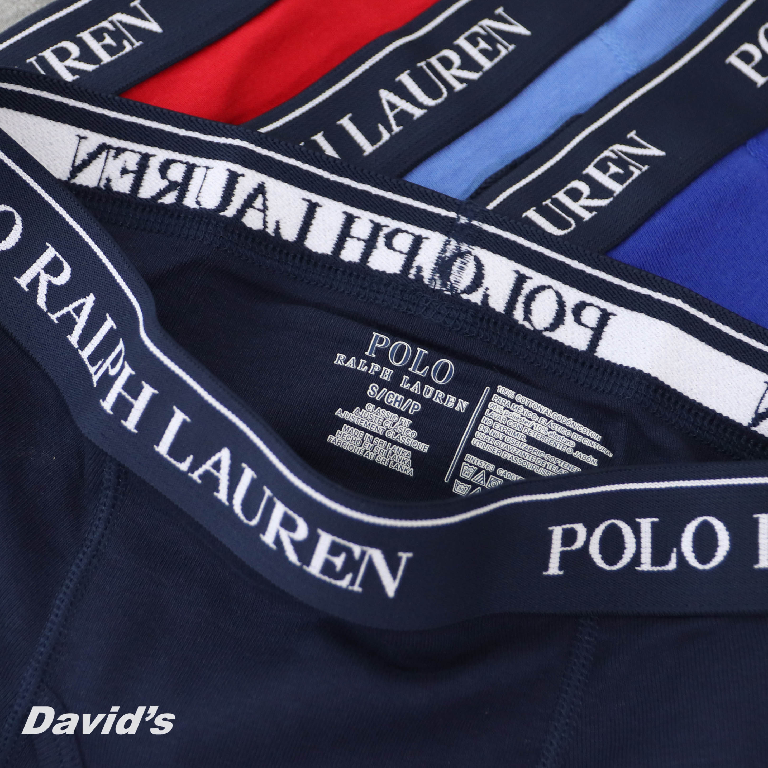 Ralph Lauren RL POLO 內褲四角褲男5件裝男內褲情人節送禮情侶【RCTRP3