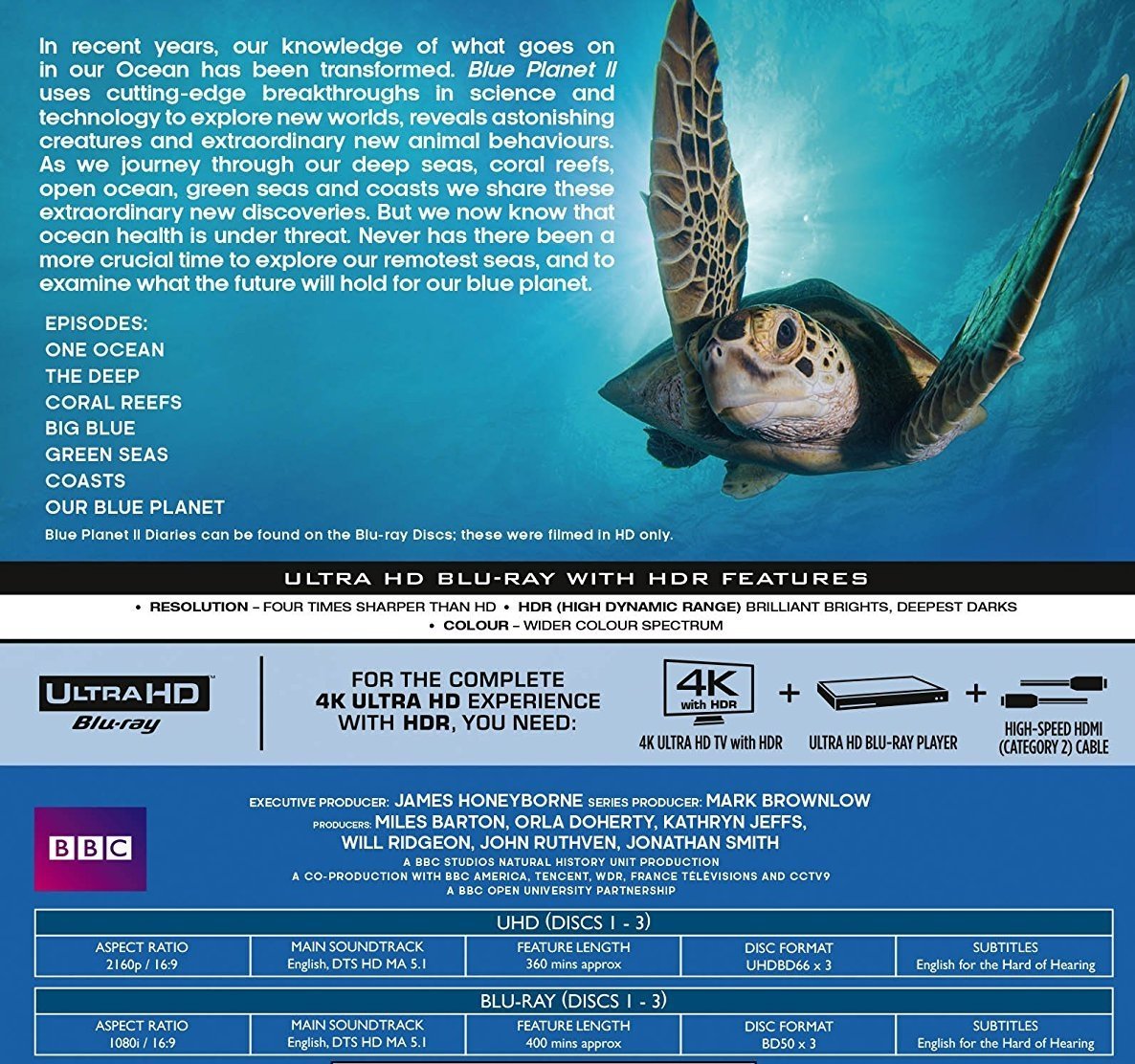 Planet Earth II / Blue Planet II [Blu-ray](品)-