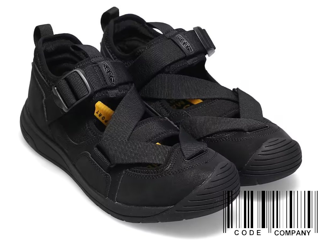 CodE= KEEN ZERRAPORT TRAIL SANDALS 綁帶防水皮革包頭涼鞋(黑