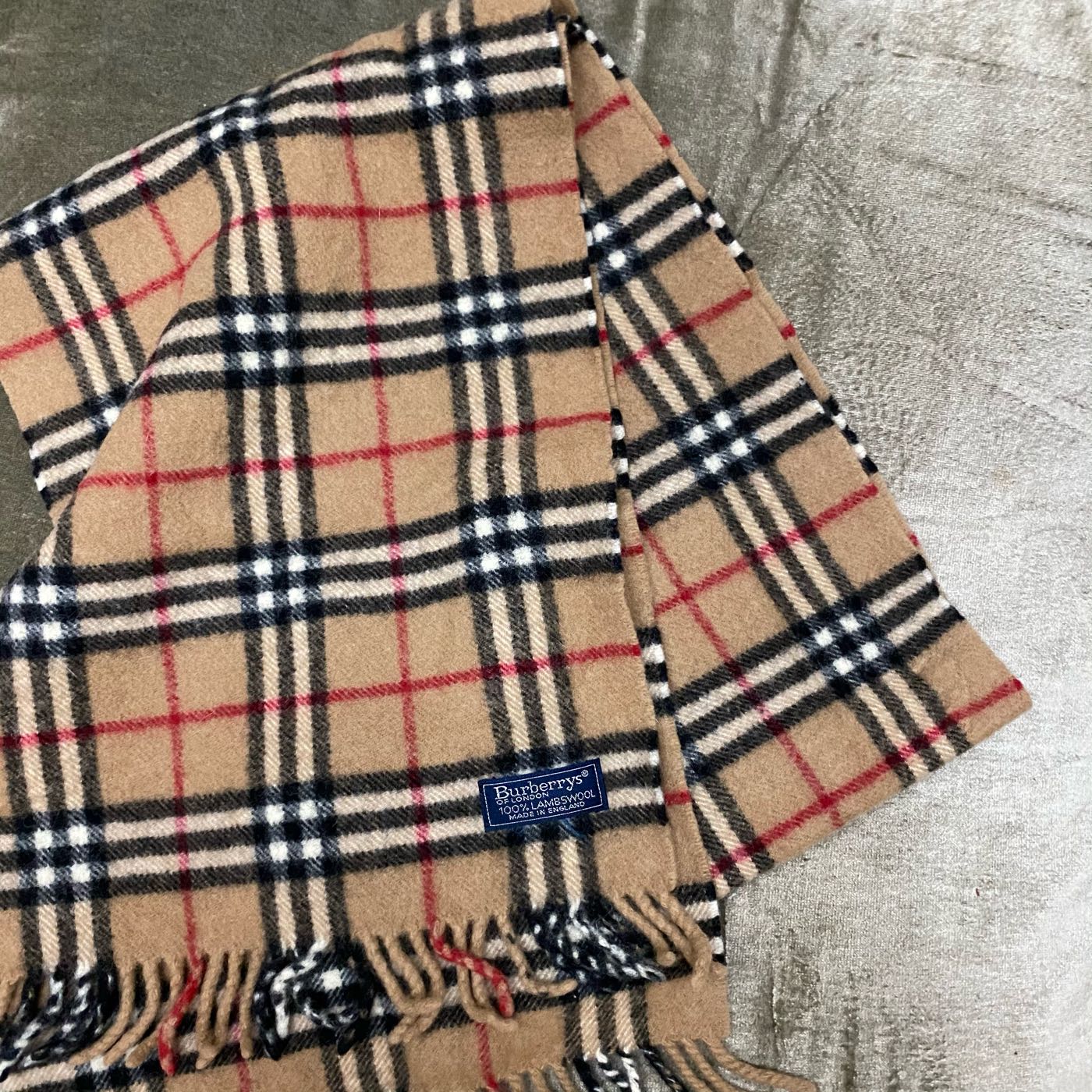 Burberry 精典格紋圍巾160cm 瑞奇二手精品| Yahoo奇摩拍賣