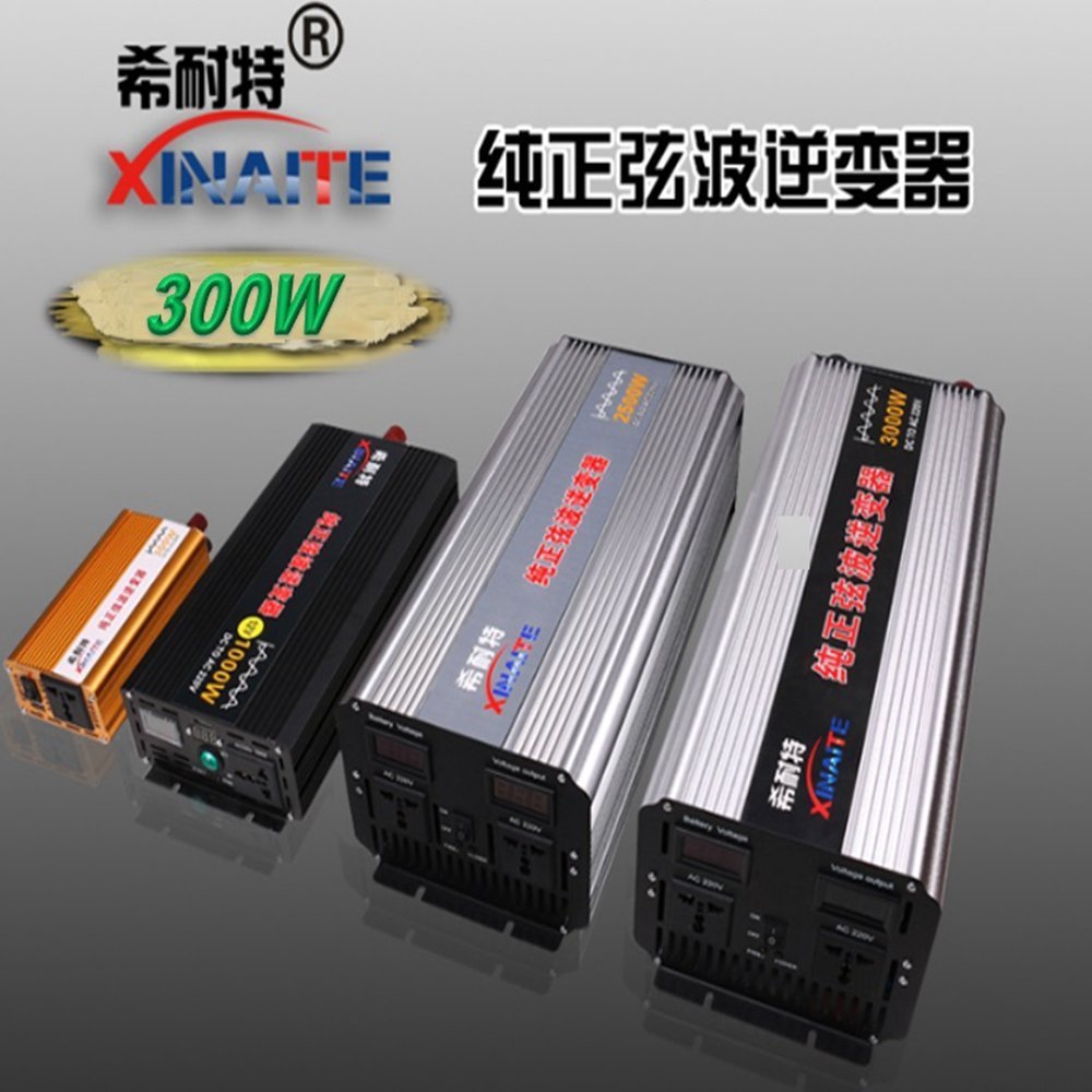 【Sun】希耐特 300W 純正弦波逆變器 電源轉換器 DC12V/24V 轉 AC110V(夾子+點煙器線)