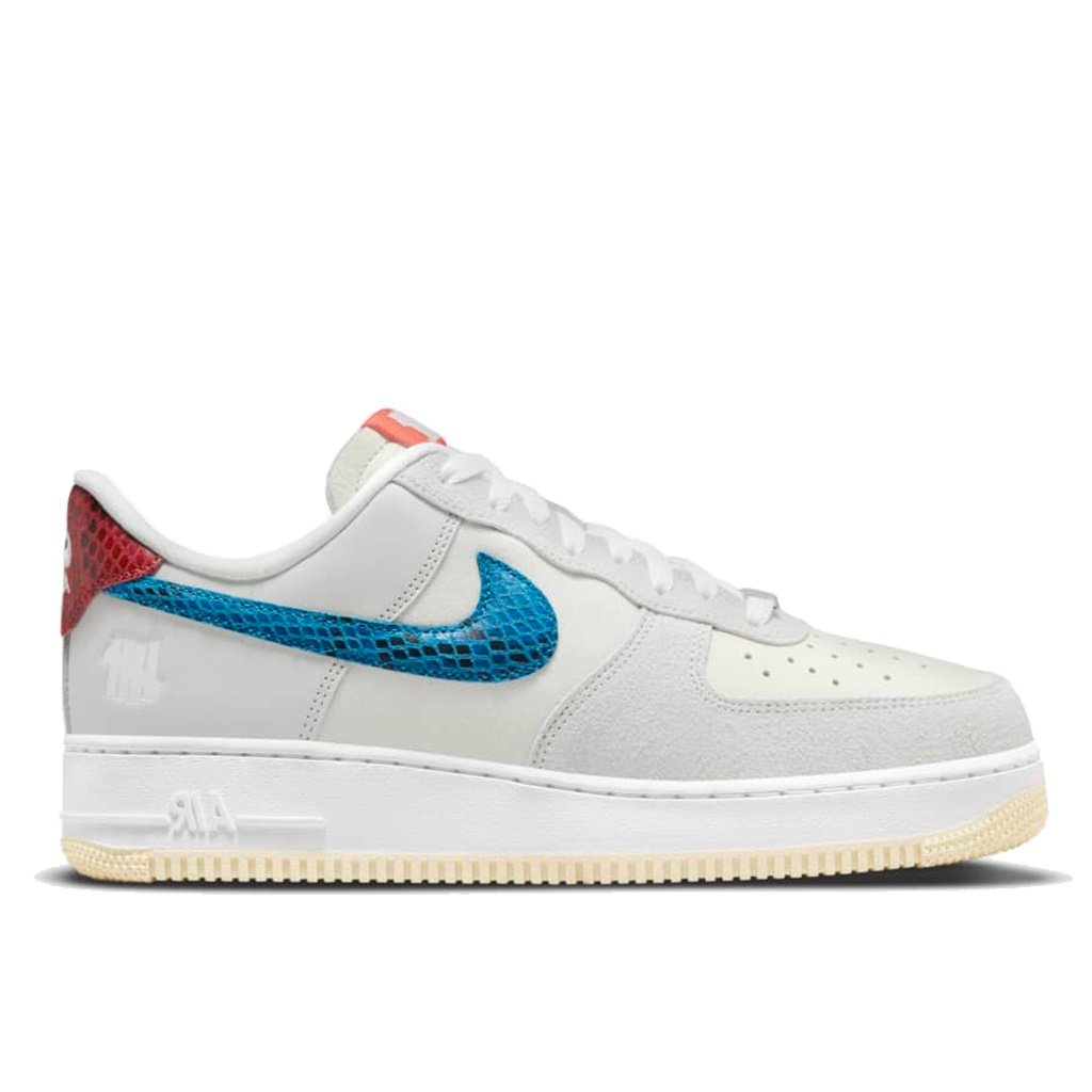 預購商品】NIKE X UNDEFEATED AIR FORCE 1 SP 米灰紅藍【DM8461-001