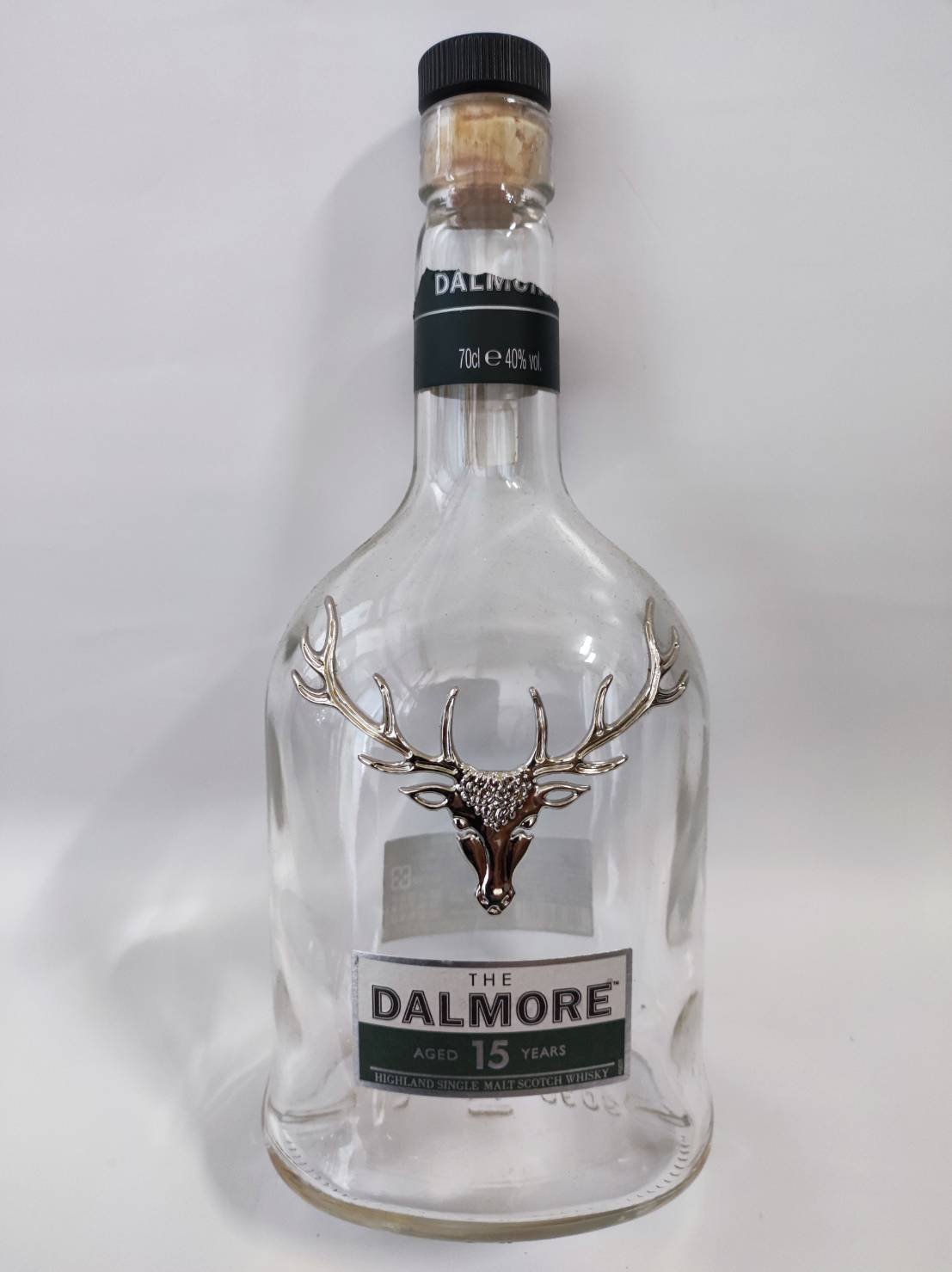 二手品 大摩15年 DALMORE 大摩12年 大摩極尊 /空酒瓶/玻璃瓶/裝飾/容器/花瓶/收藏/酒店擺飾