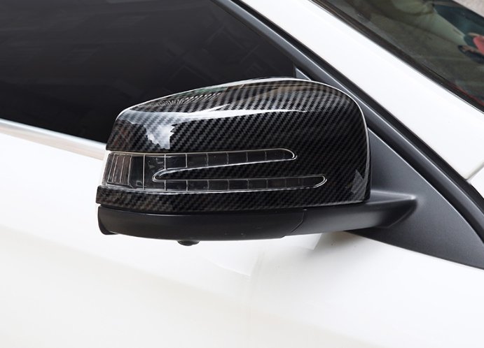 歐力車飾~賓士 BENZ W212 E200 E250 E300 E350 E63 後視鏡蓋 照後鏡 後視鏡殼 碳纖維紋