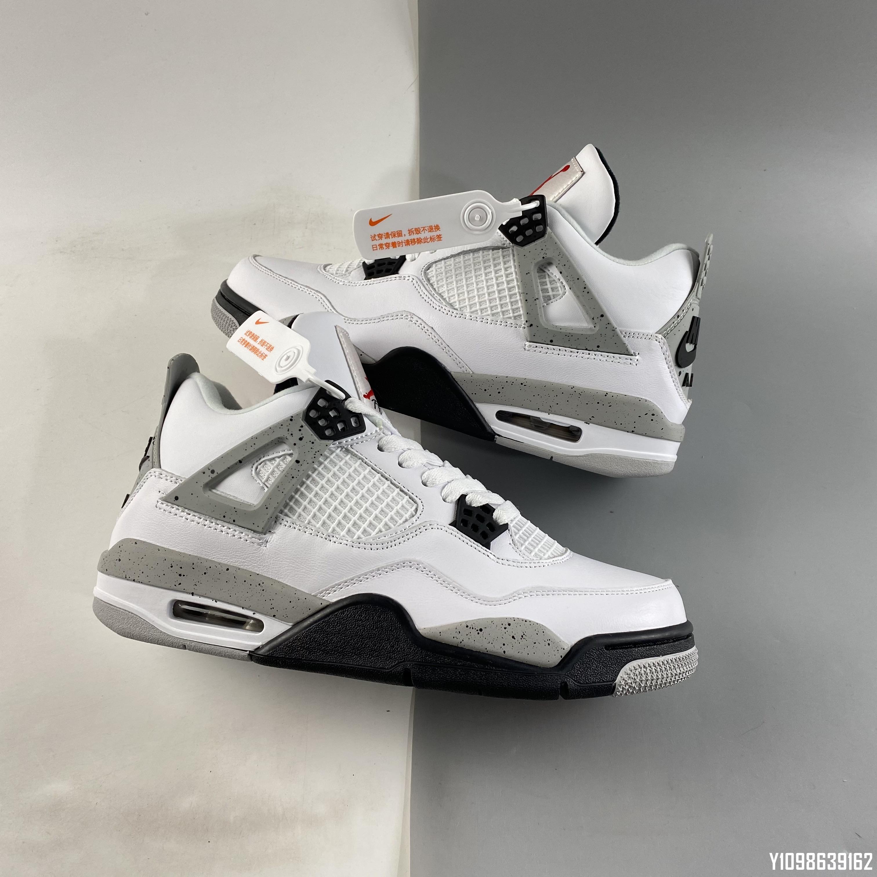 Air Jordan 4 White Cement AJ4 白水泥黑白氣墊籃球鞋840606-192 40-46