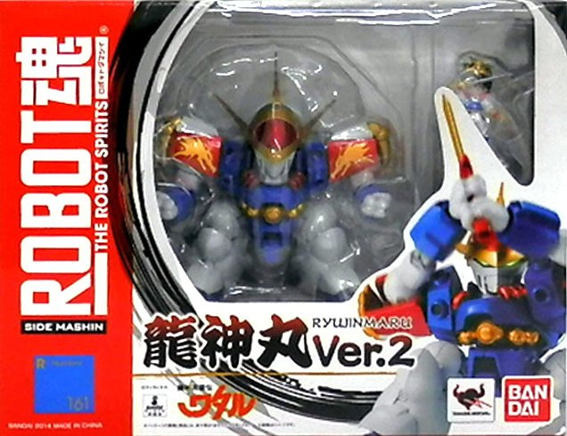 日本正版萬代ROBOT魂SIDE MASHIN 魔神英雄傳龍神丸Ver.2 可動模型公仔