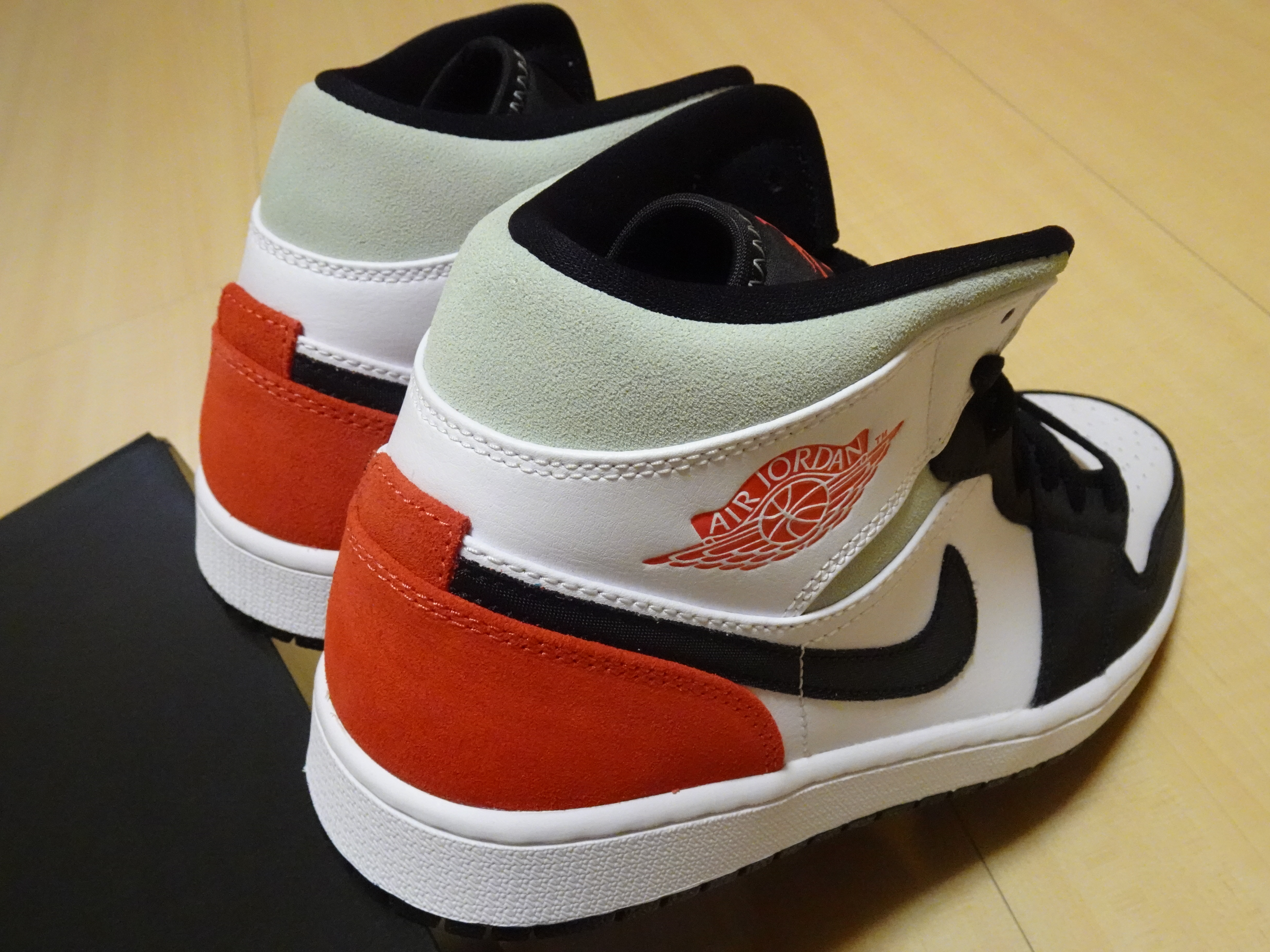 NIKE AIR JORDAN 1 MID中筒SE TRACK RED黑腳指小Union縫線AJ 852542