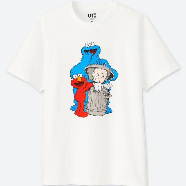 台灣門市購入｜可面交UNIQLO x KAWS x 芝麻街聯名UT T恤短T 素T Tee 短