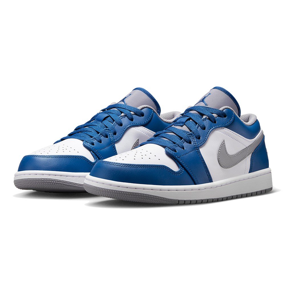 A-KAY0】NIKE AIR JORDAN 1 LOW TRUE BLUE 白灰藍【553558-412