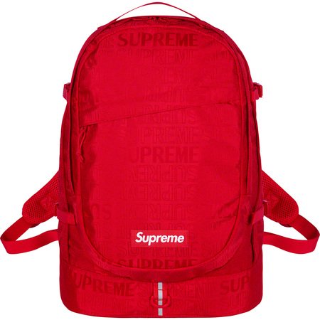 超搶手】全新正品2019 SS 春夏Supreme backpack 46代46TH 滿版LOGO後