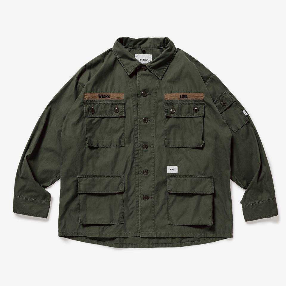 日貨代購CITY】2019SS WTAPS JUNGLE LS 01 SHIRT NYCO OXFORD 四袋襯衫