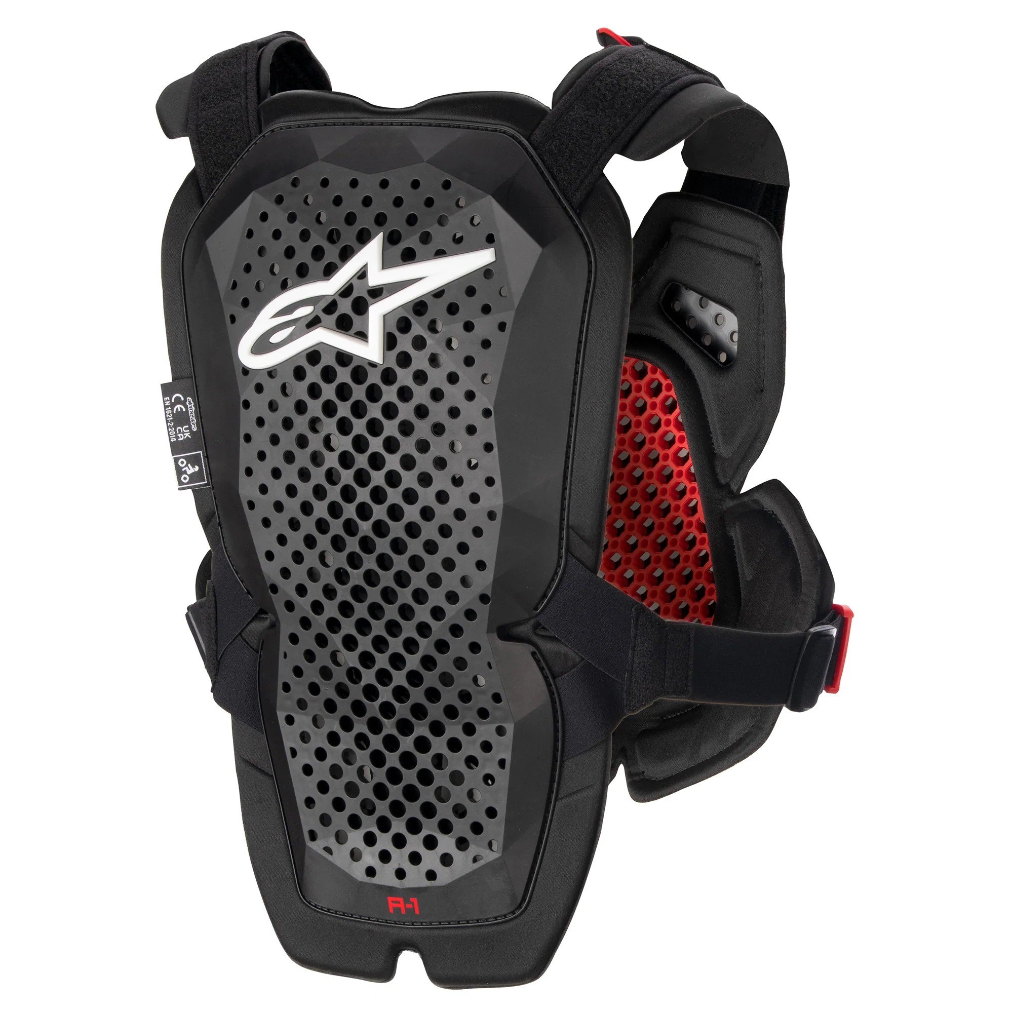 伊摩多 ALPINESTARS A-1 PRO護甲背心CE認證超輕通風極佳 多面體胸背護具6700123-1431黑紅