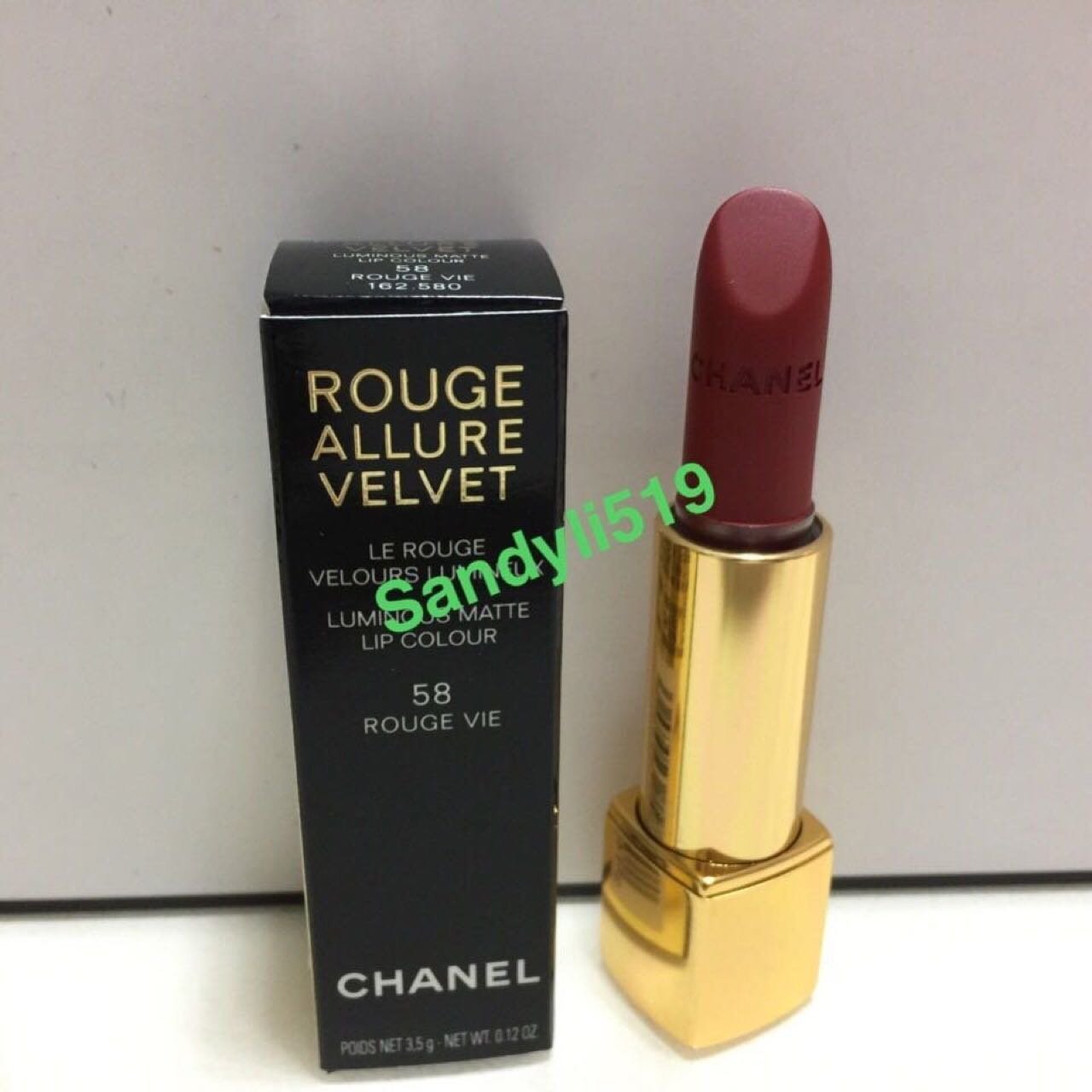 CHANEL 🔥香奈兒超炫耀的絲絨唇膏3.5g 全新品#58 美麗人生紅色力量2022