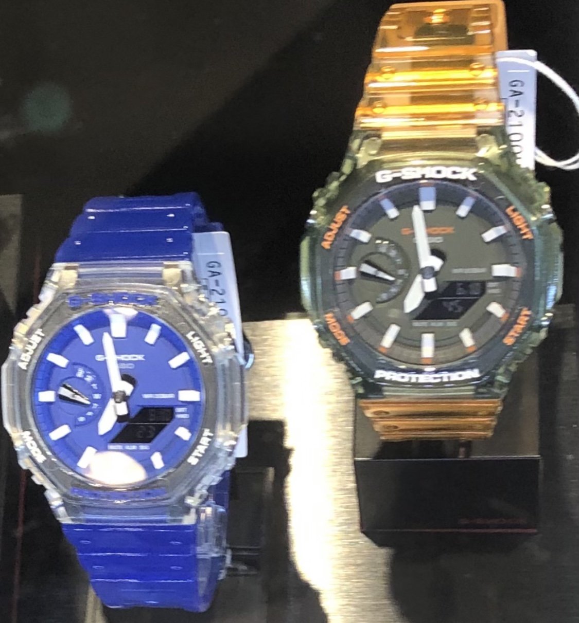 （台灣公司貨）全新 CASIO G-SHOCK GA-2100HC-4AJF 綠橘款