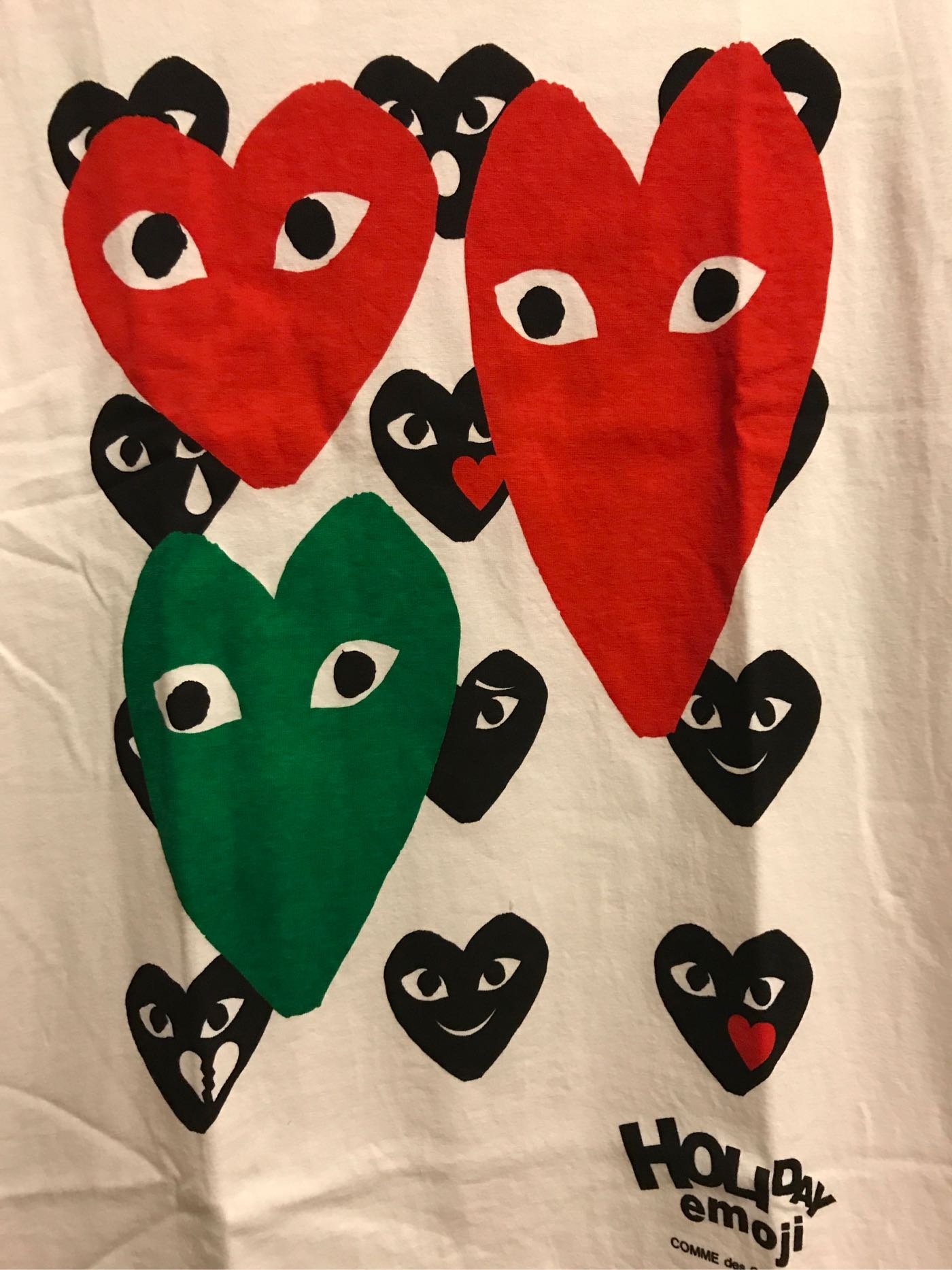 Comme des garçons CDG PLAY holiday emoji 限量版絕版男生L號9.8成新