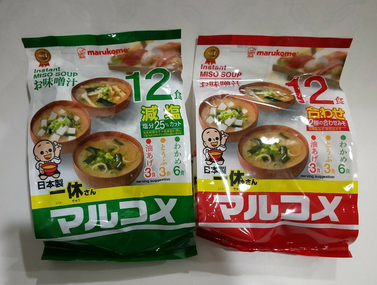 日本製 三興*減鹽/原味 3味(12入) 味噌湯186g  一休 味增 丸米